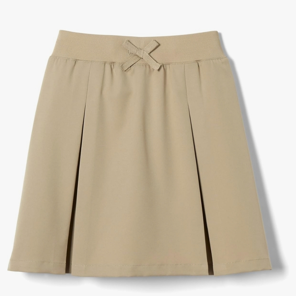 [NWOT] FRENCH TOAST Pull-On Kick Pleat Performance Skort Skirt Khaki 10.5 Plus